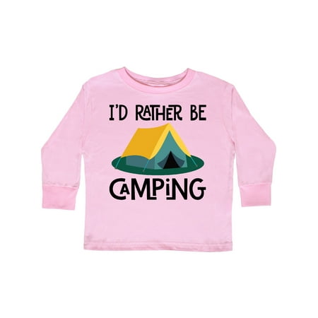 

Inktastic Rather Be Camping Gift Toddler Boy or Toddler Girl Long Sleeve T-Shirt