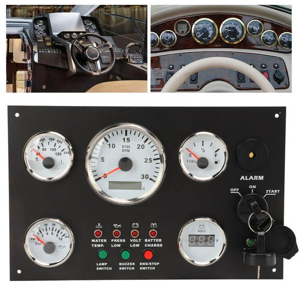 Engine Instrument Board, High Accuracy Boat Instrument Panel Voltage