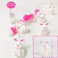 thumbnail image 3 of Jade Rabbit Pom Poms Night Light Battery Powered LED Indoor String Lights Boys Girls Kids Bedroom White Rabbit Decor, 3 of 11