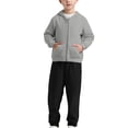 thumbnail image 3 of KAUOD Toddler Zip up Hoodie Joggers Pants Sets 2pc Soft Cotton Fall Hooded Sweatshirts Sweatpants Fall Lightweight Outfits, 3 of 7