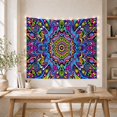 thumbnail image 5 of Moon Stars Radial with Complex Mandala Jagged Layered, Mystical Fantasy for Space Lovers, Galaxy Room Decor, Graduation Gift, Tapestry Wall Hanging for Bedroom and Dorm, 5 of 7