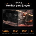 thumbnail image 3 of Laptop Gamer Machenike S15 Intel Core I5 12450H NVIDIA GeForce RTX 3050 4GB GDDR6 VRAM Pantalla 15.6''  FHD 1920Px×1080Px 16GB RAM 512GB SSD Windows 11 Pro Sistema Español Latino Negro, 3 of 6