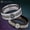 Black, variant on Viking Wolf Tungsten Carbide Ring