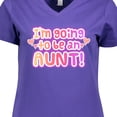 thumbnail image 4 of Inktastic I'm Going to Be an Aunt Women's V-Neck T-Shirt, 4 of 5