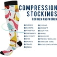 thumbnail image 4 of FREEAMG Christmas Compression Socks Women Men Long Stocking (20-30mmHg) Travel Knee High Stockings for Athletic Sports,Running,Cycling,Nursing, 4 of 7