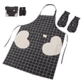 thumbnail image 1 of unbranded 1Jgo Delantal Para Cocina Mujer Con Protectoras Y Toalla Integrado En Negro, 1 of 6