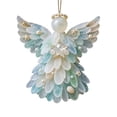 thumbnail image 2 of DIY Sea Glass Angel Art Kit, Lighted Christmas Decoration Craft with LED Lights, Coastal Holiday Tabletop Decor Gift, 2 of 5