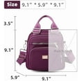 thumbnail image 7 of Ladies Shoulder Bag Nylon Waterproof Crossbody Small Lightweight Backpack Multi-Pocket Tote Bag, 7 of 7