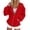 Red, variant on Fgnfyis Womens Zip Up Hoodie Fashion Solid Loose Long Sleeve Jacket for Casual Streetwear Fall Hoodie Brown S