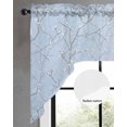 thumbnail image 2 of Blue Branches Swag Valances for Windows, Small Curtains Drapes, Vintage Art Farmhouse Kitchen Window Curtains Over Sink Rod Pocket Window Treatment Valance for Bedroom/Bathroom 56"x36", 2 of 5