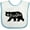 White and Blue, variant on Inktastic Montana Black Bear Silhouette Boys or Girls Baby Bib