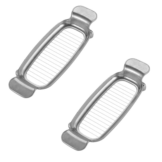 Oleegame 2PC Potato Fry Cutter Butter Cheese Slicer Stainless Steel Cheese Slicer Multi Purpose Cheese Slicer Food Cutter Handheld Butter Slicer Portable Cutter Washable And Easy To Use Brown
