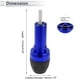 thumbnail image 4 of Protector de guardabarros de aleación de aluminio y plástico de 10mm para slider de marco de motocicleta, protección contra choques, pad de protección, 44mm, 137mm, tornillo azul, 1 juego, 4 of 7