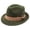 Green, variant on Crushable Wool Fedora Hat For Men Stylish Travel Outdoor Feather Detail Unisex BK1 M