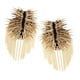 thumbnail image 4 of 1 par de broches con remaches largos estilo punk, insignias, borlas, charreteras, hombreras Oro-A, 4 of 5