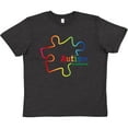 thumbnail image 3 of Inktastic Rainbow Gradient Autism Youth T-Shirt, 3 of 5