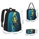 thumbnail image 2 of Easygdp Largemouth Bass Fish Mochila para Niños y Niñas con Set de Caja de Almuerzo y Estuche para Lápices 3 en 1, Mochila Escolar Estampada para Adolescentes, 2 of 7