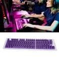 thumbnail image 4 of Two Colors Injection Keyboard Keycaps, OPQ Opaque Keycaps Two Colors Injection  For 78/82/84/87 Keys Keyboard For 61/64/68/71 Keys Keyboard Purple White Letters, 4 of 8