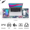 thumbnail image 5 of Long Mouse Pads for Desk,Pioneer Flower Floral Print Pattern Desk Mats on Top Of Desks, Desk Mouse Pad Extra Large with 3mm Non-Slip Base and Stitched Edge for Gaming,Office,Work,Home 31.5"x11.8", 5 of 6