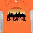 thumbnail image 4 of Inktastic Chicago Illinois Skyline Vintage Boys or Girls Baby Bodysuit, 4 of 5