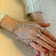 thumbnail image 5 of Pulsera de eslabones con anillos punk para cumpleaños, aniversario y San Valentín. Plata, 5 of 8
