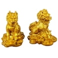 thumbnail image 5 of GOOHOCHY 2 Pcs Figurine Golden Ornaments Small Size Decoration Office, 5 of 8