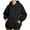 Black, variant on Oversized Hoodie for Women Long Sleeve Sweatshirts Glitter Loose Tops with Pockets Backless Fall Clothes White XL