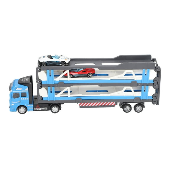 Mega Hauler Truck, 150cm Alloy Transport Car Carrier Truck Toy Multiple Vehicle Spaces Vehicle Playset Toy Car Hauler Carrier Large Truck Model For Kids Boys Girls Gift