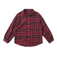 thumbnail image 2 of Pntutb Blusas con botones a cuadros rojos y negros para mujer Pntutb Pntutb-1638, 2 of 6