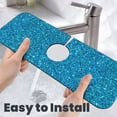 thumbnail image 6 of Kdxio Blue Glitter Pattern Non-Slip Diatom Mud Faucet Drain Pad,Self Absorbent Mat for Kitchen Sink for Variety Kitchen & Bathroom Countertops, 6 of 7