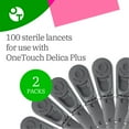 thumbnail image 3 of OneTouch Delica Plus Lancets - 200 Count - 30-Gauge Lancets for Blood Sugar Testing - Virtually Pain-Free - Single-Use for Glucose Monitoring & Diabetes Supplies - 100 Count/Pack (2 Pack), 3 of 8