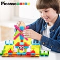 thumbnail image 2 of Baldosas magnéticas PicassoTiles PTE21 con erizo, 75 piezas, a partir de 3 años, 2 of 7
