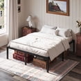 thumbnail image 2 of Einfach Full Bed Frame with Ample Under-Bed Storage Space, Heavy Duty, No Box Spring Needed, Black, 2 of 10