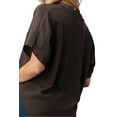 thumbnail image 2 of Dolman Sleeve Silk Solid Blouse Top, 2 of 10