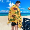 thumbnail image 4 of GZHJMY Cartoon Sunflower Beach Towel,Absorbent Quick Dry Sport Towel Oversized Lightweight Soft Bath Towel for Travel Sports Pool Swimming Bath Camping 31x71in Bath Towels, 4 of 7
