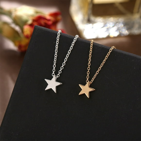 UPGRATOR 1Set Necklace Pendant Simple Star Chain Necklace for Party Jewelry
