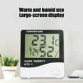 thumbnail image 4 of Bdday Home Humidity Meter Indoor Dry And Wet Electronic Clock Thermograph Intelligent Industrial Digital Display Temperature And Humidity Meter, 4 of 6