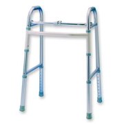 Carex Adult Single Button Folding Walker - 1 case (2 Each)