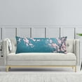 thumbnail image 4 of Cherry Blossoms Body Pillow Cover Pink Flowers Plum Branch Cherry Blossom Flower Long Pillow Case Protector with Zipper Decorative Soft Rectangle Bed Pillowcases for Bedroom,Couch 20"x54",Teal, 4 of 6