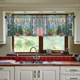 thumbnail image 3 of Yayeee Kitchen Curtains Set of 2 Light Filtering 57"x36" Over Sink Window Panels, Blue Sea Boat, 3 of 7