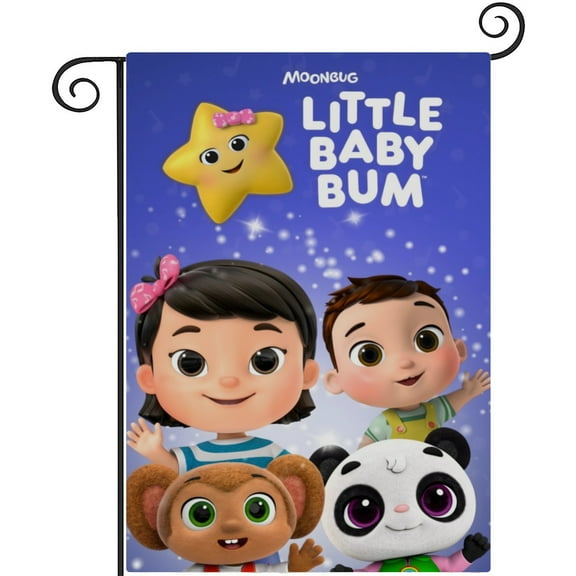 Little Baby Bum-themed Garden Flag. Perfect gift for fans, friends, and family members, and suitable for outdoor activities, party decorations11''x18''