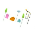 thumbnail image 3 of 7pcs/set Plant Support Stake Resin Mini House Resin Figurines Garden Stakes for Potted Plant Yard Outdoor Decorations, 3 of 9