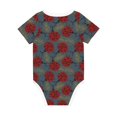 thumbnail image 2 of Daiia Ladybug Printed Unisex-Baby Short Sleeve Onesies Bodysuits Baby Climbing Clothes Soft and Comfortable Romper with Expandable Shoulder Design-12 Months, 2 of 8