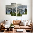 thumbnail image 2 of Elephant Stock San Juan Mountains Pine Forest Wall Art - Horizontal Multi Panel Canvas - Living Room Wall Decor - Nature Multi Panel - Gray And Green Decor - 68" x 42", 2 of 4