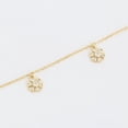 thumbnail image 3 of Hermosa Pulsera Dijes Flor Swarovski Para Dama Oro 14K Lam dorado Unitalla, 3 of 7