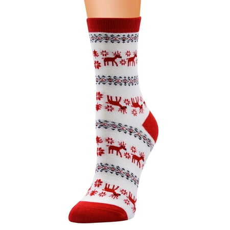 

DENGDENG Socks for Women Christmas Winter Warm Crew Socks