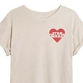 thumbnail image 3 of Star Wars - Valentine Heart Logo - Women's Oversized Graphic T-Shirt, 3 of 5