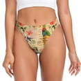 thumbnail image 1 of Fotbe Vintage Bird Tanga Sin Costuras para Mujer con Estampado – Panties Invisibles, Transpirables y Cómodos para Uso Diario-X-Large, 1 of 6