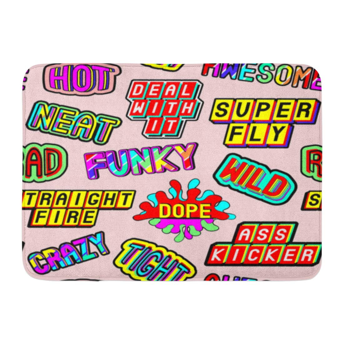GODPOK Slang Words and Phrases Dope Straight Fire Funky Hot Deal with It Crazy Awesome Patches