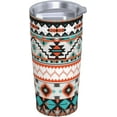 thumbnail image 4 of Ethnic Geometric Aztec 20oz Stainless Steel Cups, Insulated Stainless Steel Travel Coffee Mug Tumbler With Lid And Straw Durable Coffee Cup Water Bottle For Hot & Cold Drinks, 4 of 6
